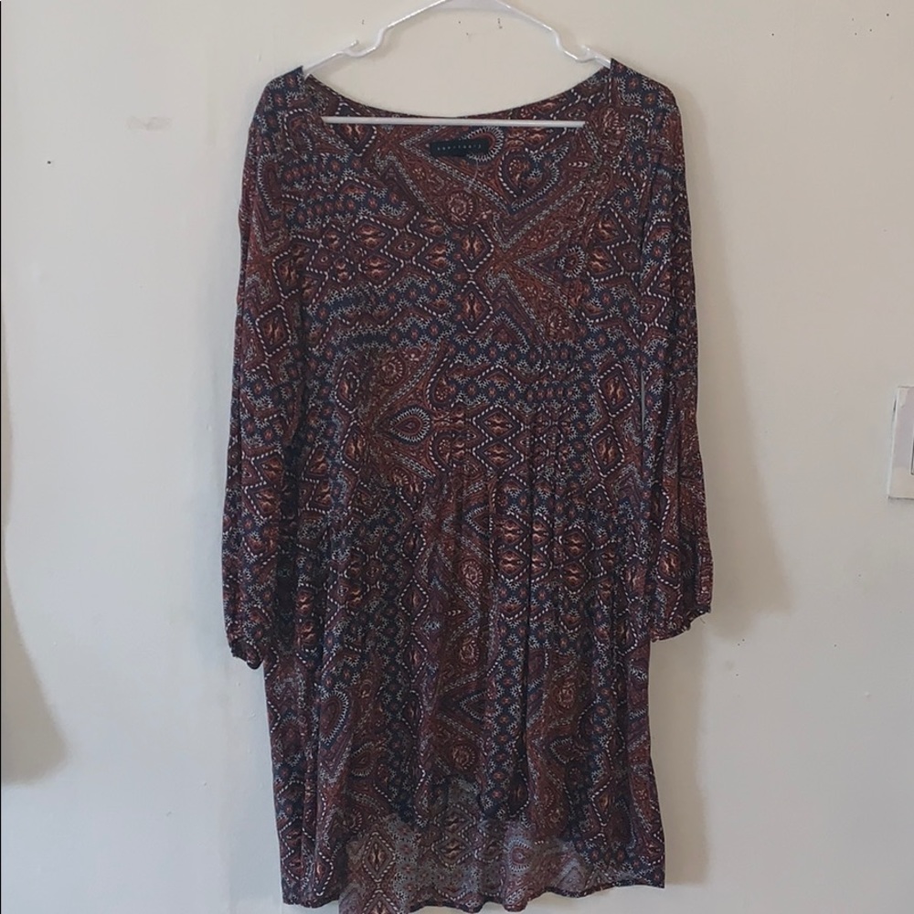 Paisley Print Boho Dress